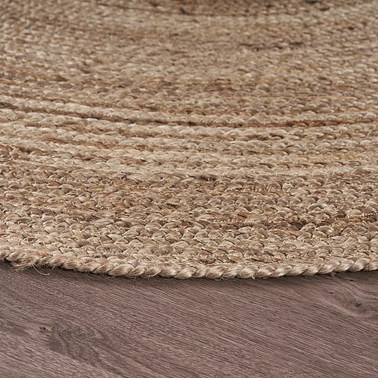 Brynn Mich Solid Braided Stain Resistant Indoor Round Area Rug