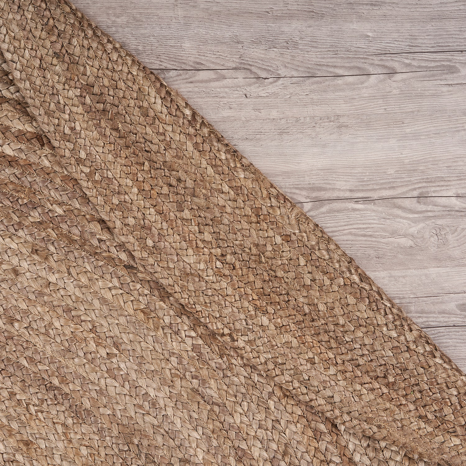 Brynn Mich Solid Braided Stain Resistant Indoor Round Area Rug