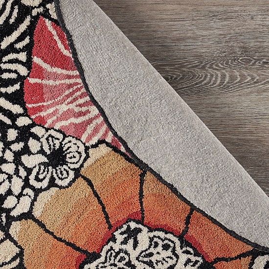 Sindy Frey Floral Hand Tufted Indoor Round Area Rug