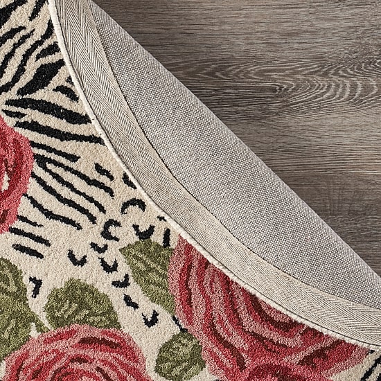 Sindy Astra Floral Hand Tufted Indoor Round Area Rug