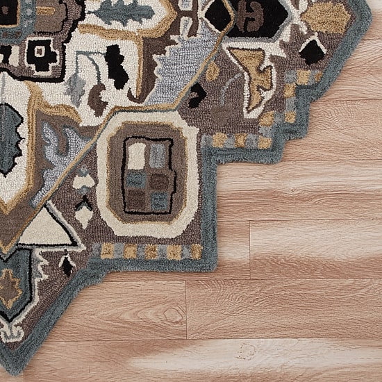Shena Day Geometric Hand Tufted Indoor Star Area Rug