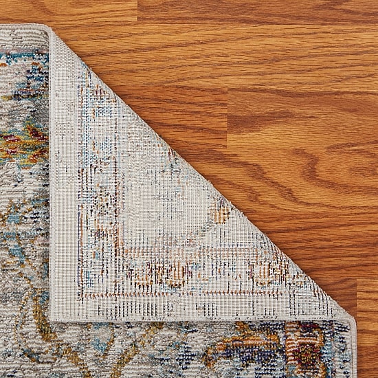 Glossy Qiera Floral Stain Resistant Indoor Rectangular Runner