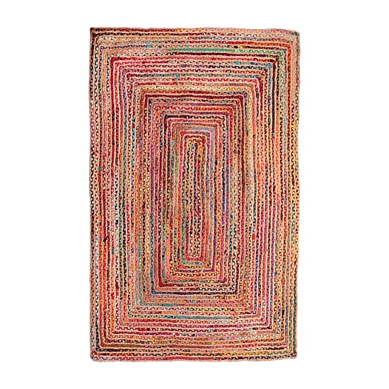 Halen Dia Geometric Braided Stain Resistant Indoor Rectangular Area Rug