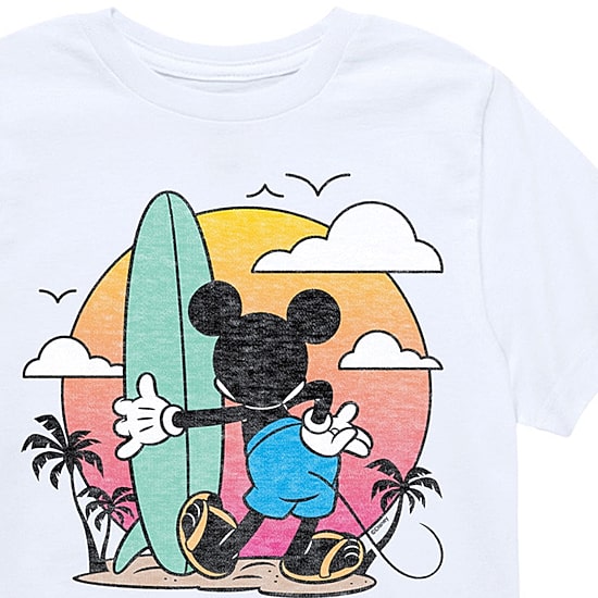 Disney Collection Little & Big Kid Boys Crew Neck Short Sleeve Regular Fit Mickey and Friends Mickey Mouse Graphic T-Shirt