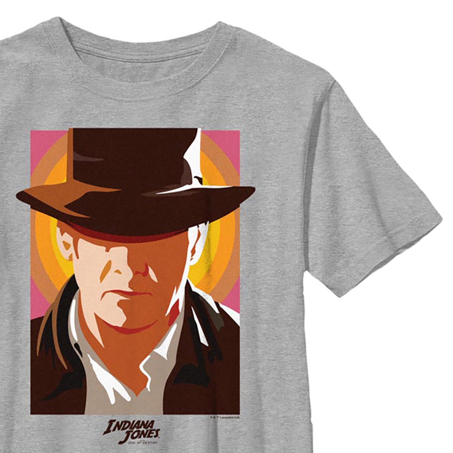 Disney Collection Indiana Jones Little & Big Kid Boys Crew Neck Short Sleeve Regular Fit Graphic T-Shirt