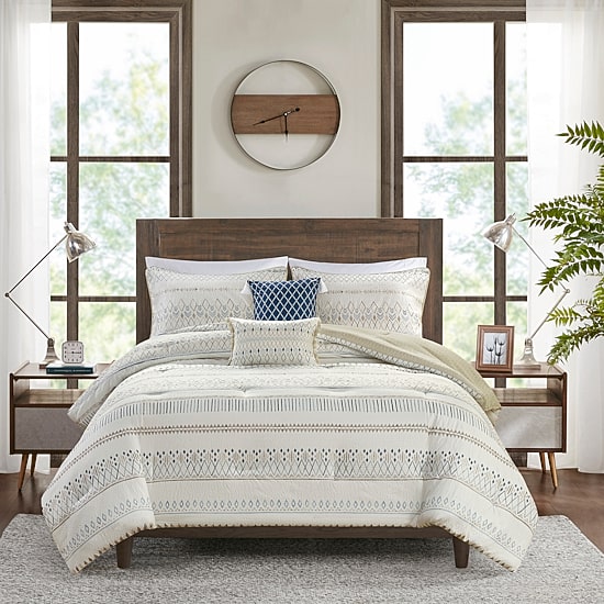 Madison Park Joshua Seersucker 5-pc. Midweight Comforter Set