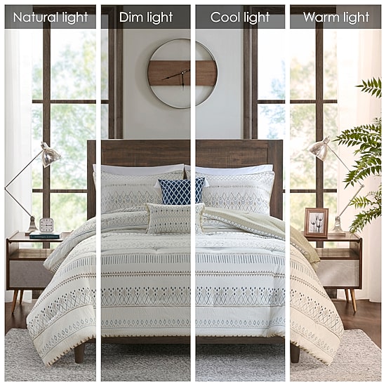Madison Park Joshua Seersucker 5-pc. Midweight Comforter Set