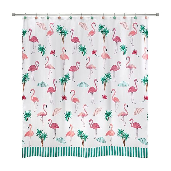 Avanti Flamingo Paradise Shower Curtain