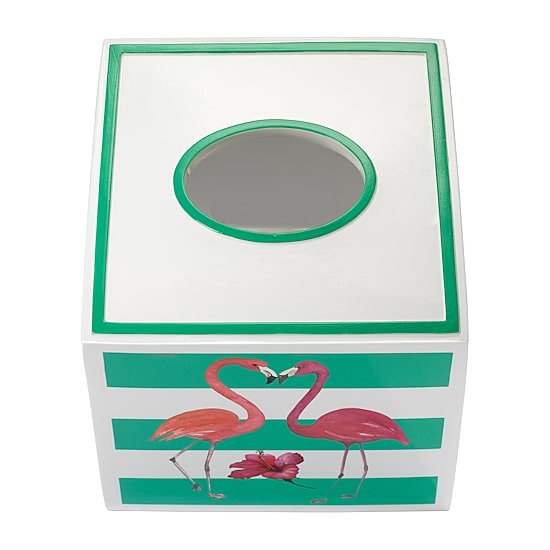 Avanti Flamingo Paradise Tissue Box Cover