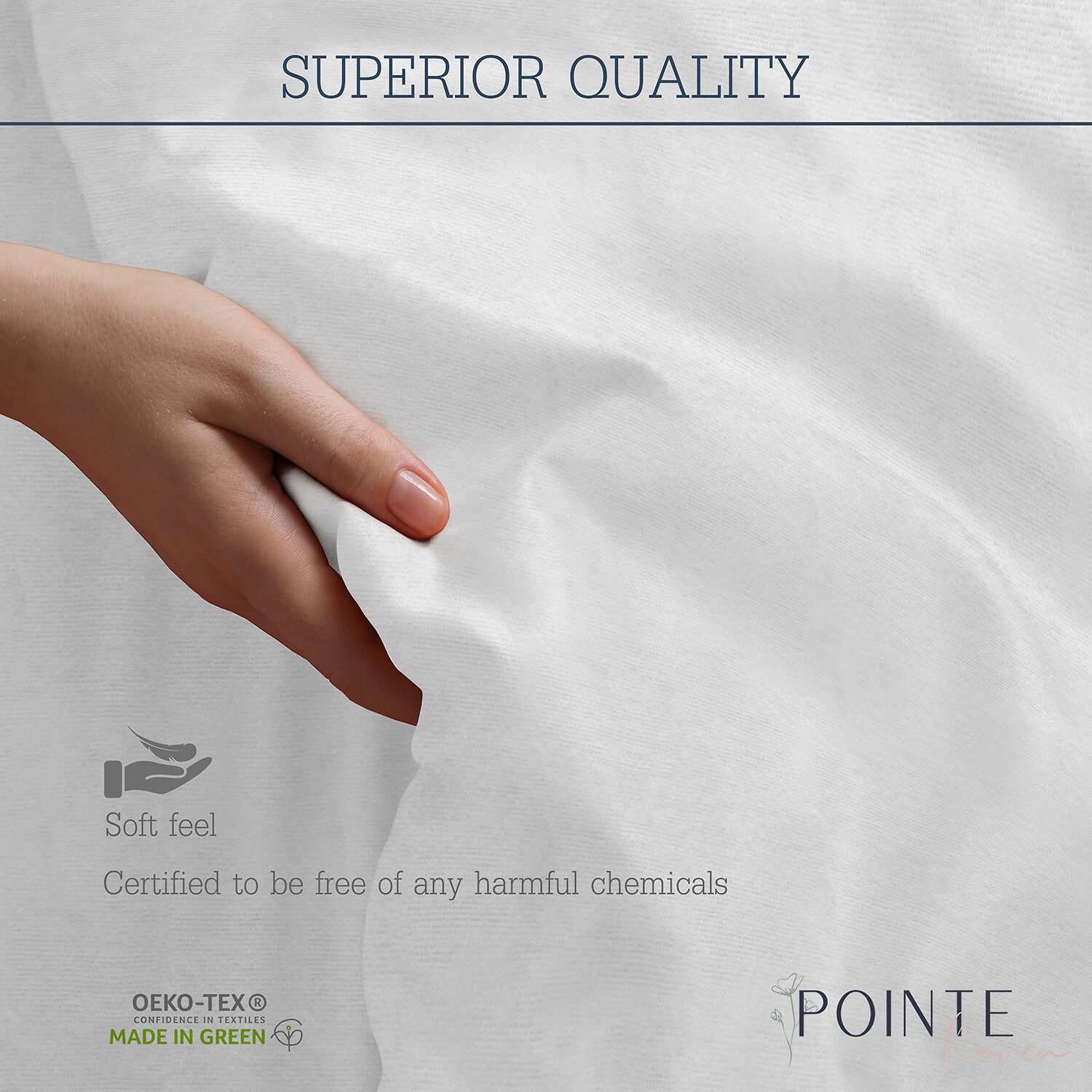 Pointehaven Soft Cotton Duvet Cover Set