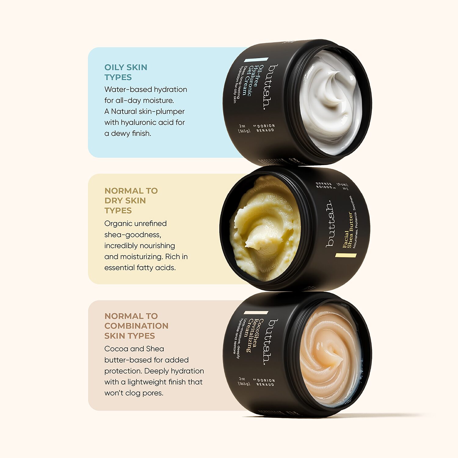 Buttah Skin 3 Piece Skin Transforming Set With Oil Free Hylaluronic Gel