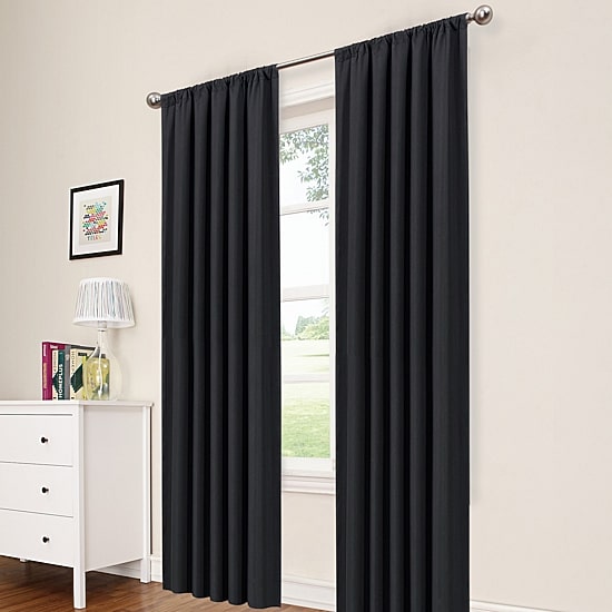 Eclipse Macklin Rod Pocket Energy Saving Blackout Single Curtain Panel