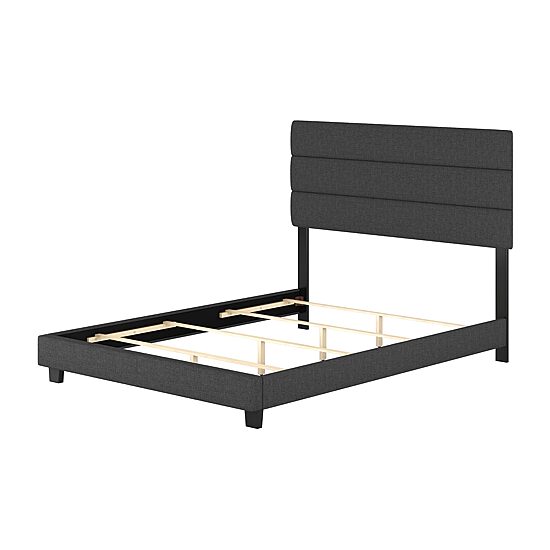 Raleigh Upholstered Wooden Platform Bed