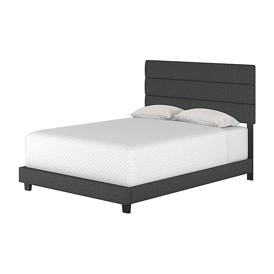 Raleigh Upholstered Wooden Platform Bed