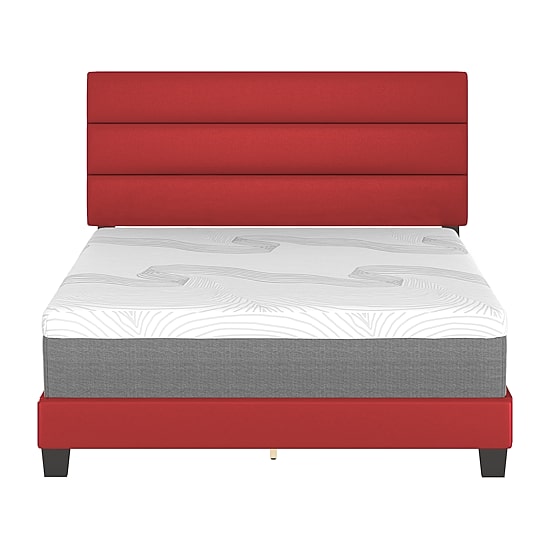 Parks Upholstered Wooden Platform Bed