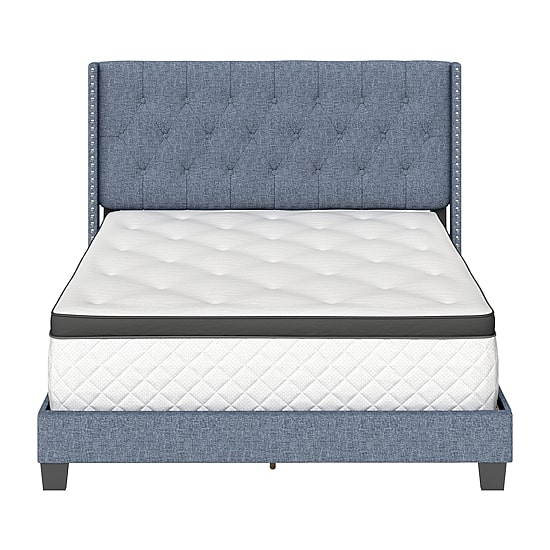 Mila Upholstered Wooden Bed