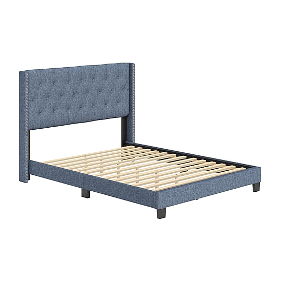 Mila Upholstered Wooden Bed