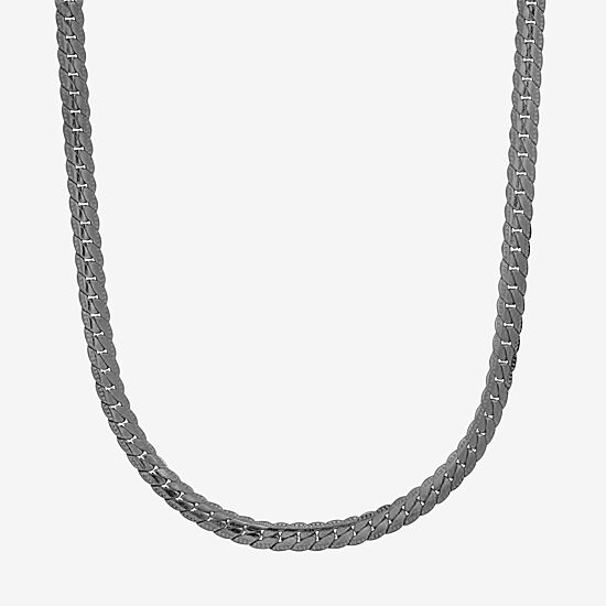 Steeltime Mens Stainless Steel Hypoallergenic 24 Inch Link Necklace