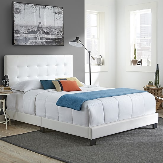 Roman Wooden Platform Bed