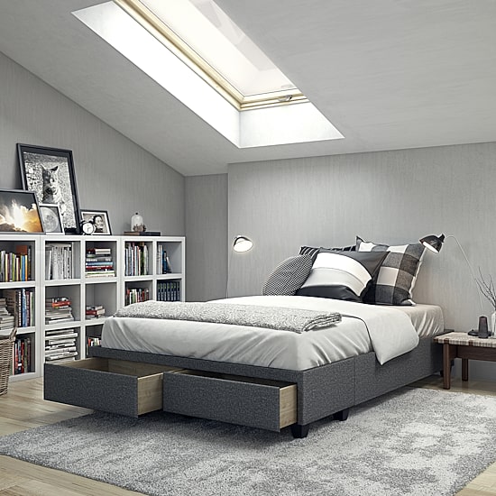 Boyd Sleep Melania Drawer Bed Frame with Storage