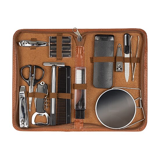 Harry D. Koenig Men's Deluxe 16pc Travel Kit