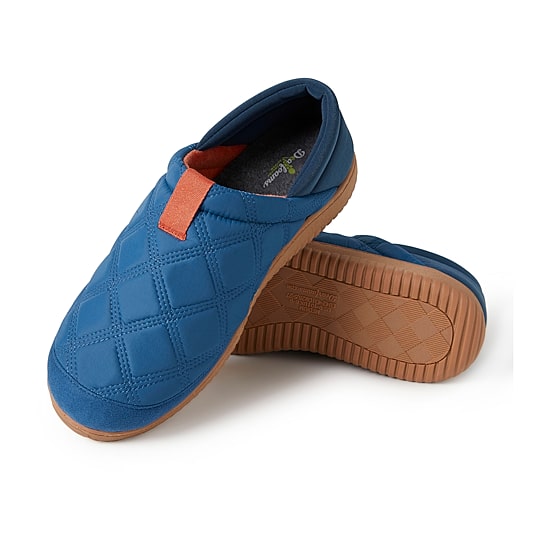 Dearfoams Mens Memory Foam Slip-On Slippers