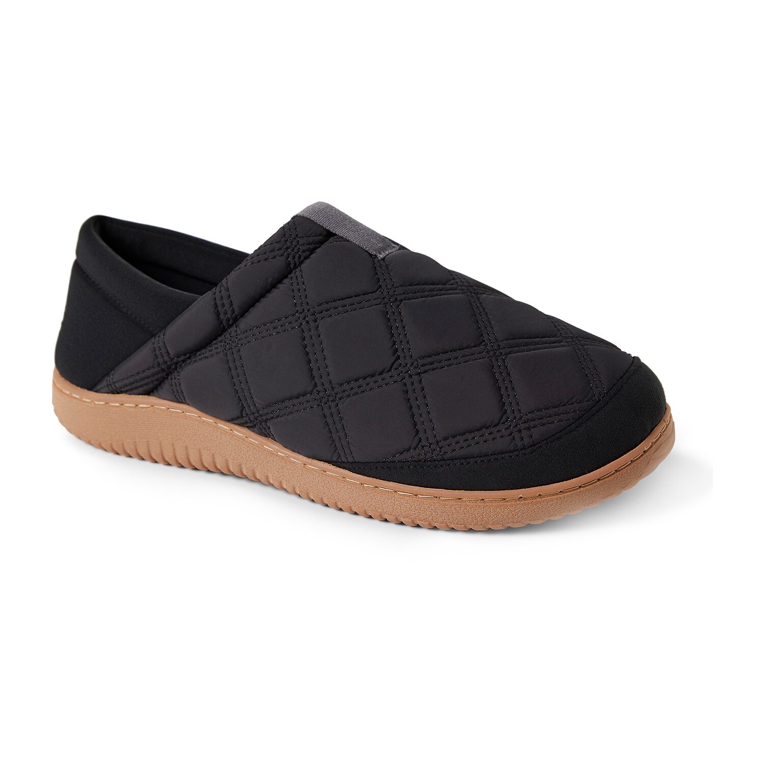Dearfoams Mens Memory Foam Slip-On Slippers