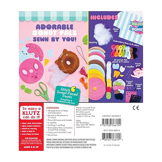 Klutz Sew Your Own Donut Animals Sewing Kit
