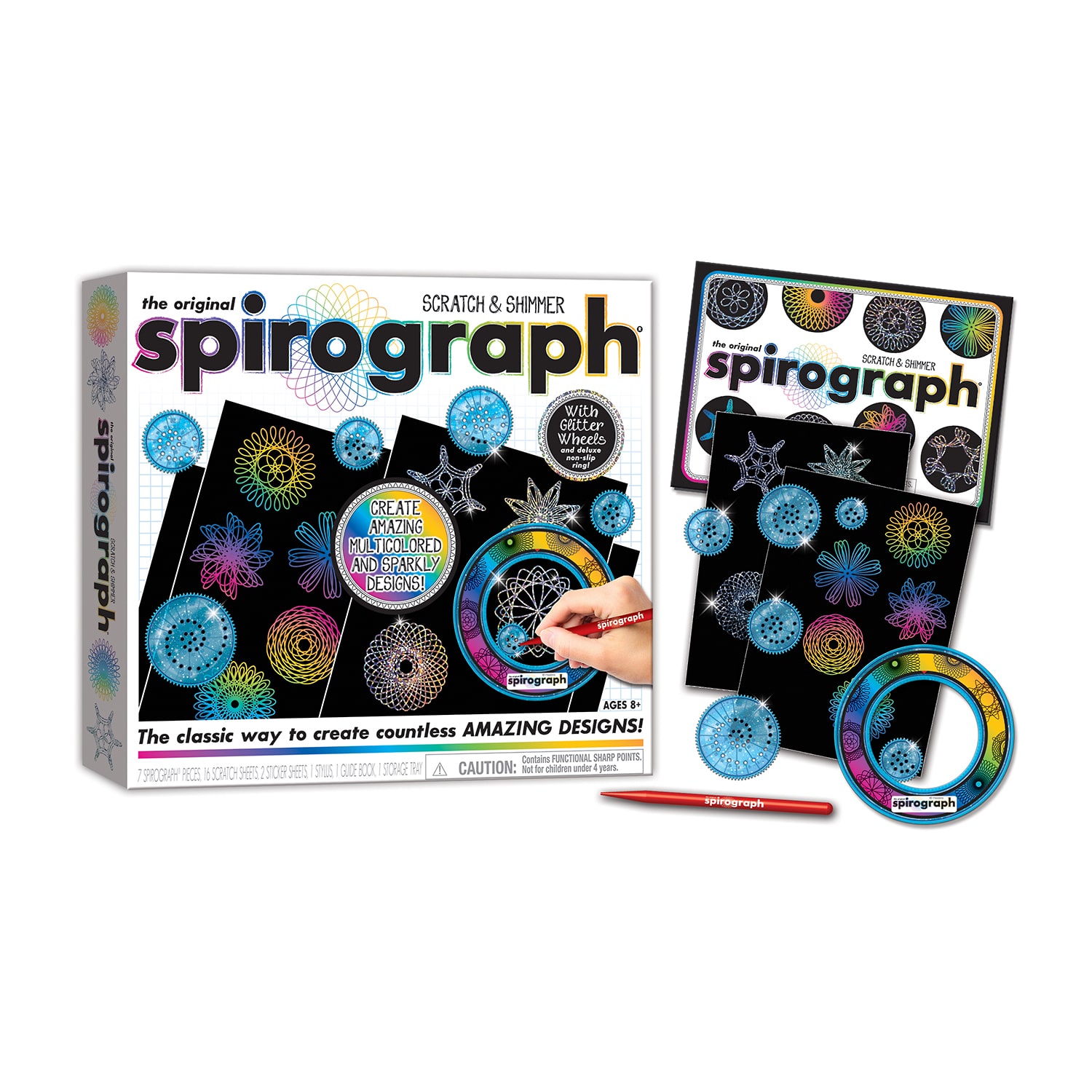 Spirograph Scratch & Shimmer Art Set