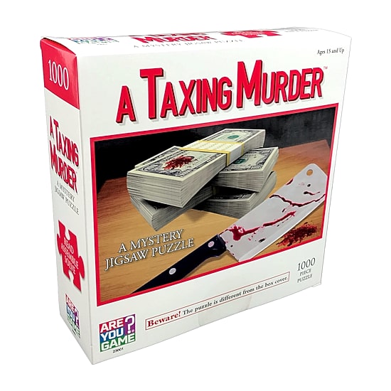 Areyougame.Com A Taxing Murder Classic Mystery Jigsaw Puzzle: 1000 Pcs 1000-pc. Puzzle