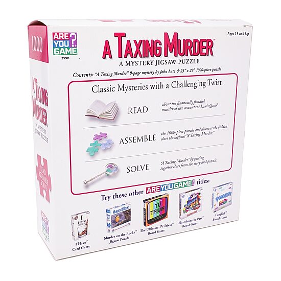 Areyougame.Com A Taxing Murder Classic Mystery Jigsaw Puzzle: 1000 Pcs 1000-pc. Puzzle