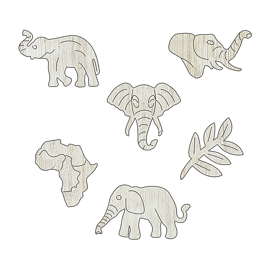 Areyougame.Com Wooden Set Elephant & Sprung 406 Pcs Puzzle