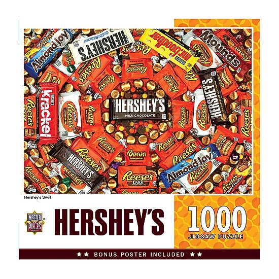 Masterpieces Puzzles Hershey'S Swirl: 1000 Pcs 1000-pc. Puzzle