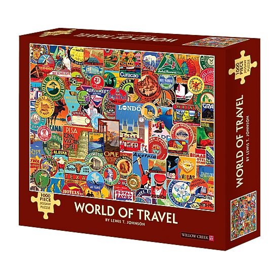 Willow Creek Press Lewis T. Johnson - World Of Travel: 1000 Pcs 1000-pc. Puzzle
