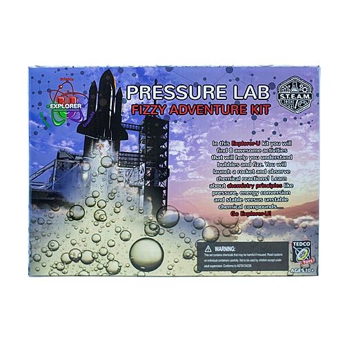 Tedco Toys Explorer-U Pressure Lab Fizzy Adventure Kit Discovery Toy, One Size, Multiple Colors
