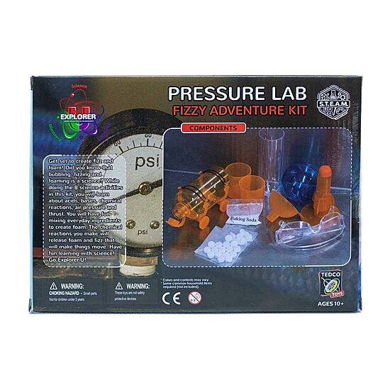 Tedco Toys Explorer-U Pressure Lab Fizzy Adventure Kit Discovery Toy