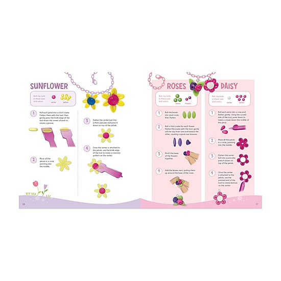 Klutz Make Glitter Clay Charms Jewelry Kit