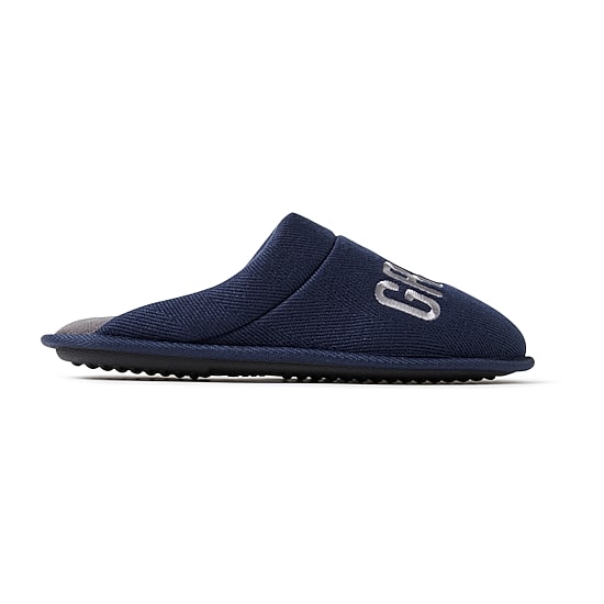 Dearfoams Mens Memory Foam Slip-On Slippers