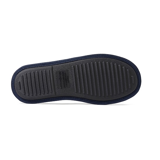 Dearfoams Mens Memory Foam Slip-On Slippers