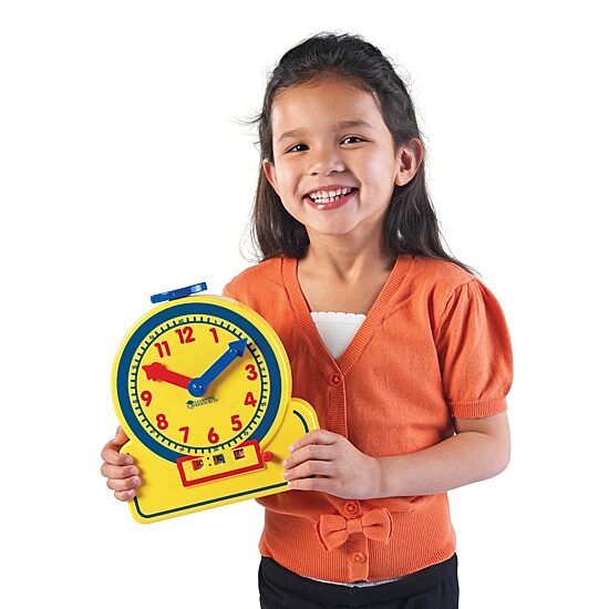 Learning Resources Primary Time Teacherãƒâ‚Ã‚Â™ 12-Hour Junior Learning Clockãƒâ‚Ã‚Â®