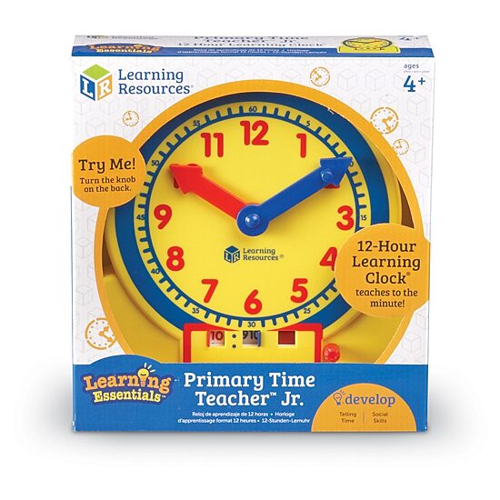 Learning Resources Primary Time Teacherãƒâ‚Ã‚Â™ 12-Hour Junior Learning Clockãƒâ‚Ã‚Â®