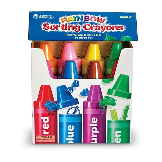 Learning Resources Rainbow Sorting Crayons Discovery Toy