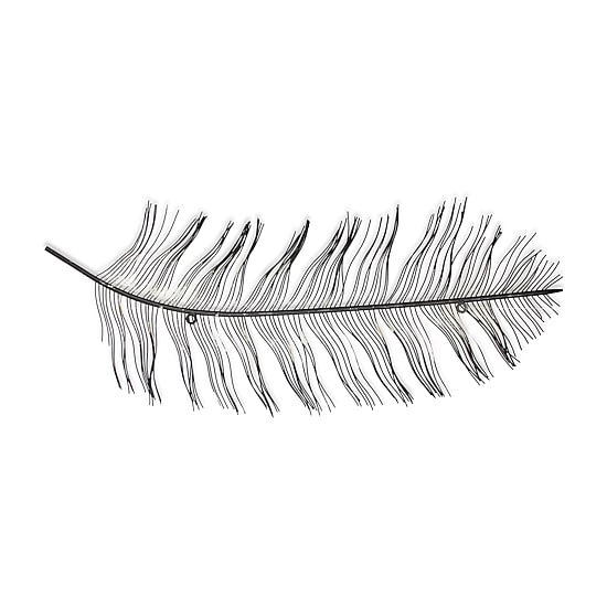 Peacock Feather Decor Animals Metal Wall Art