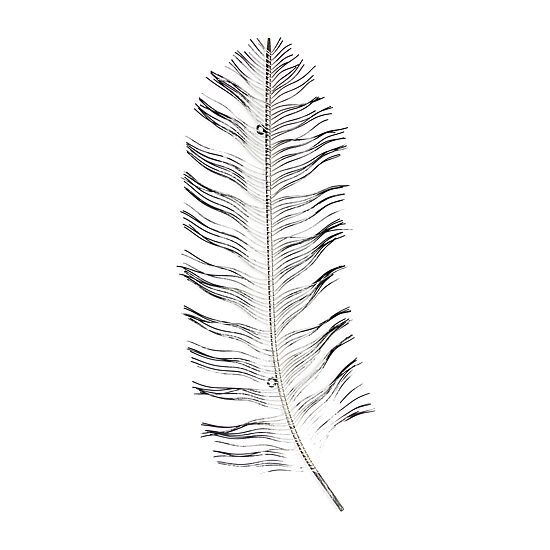 Peacock Feather Decor Animals Metal Wall Art