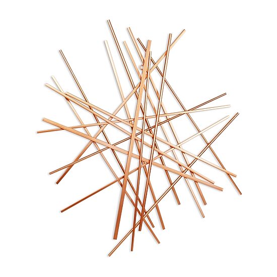 Cheungs Avalon Rose Gold Large Abstract Art Metal Wall Art