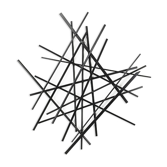 Cheungs Avalon Black Abstract Metal Wall Art