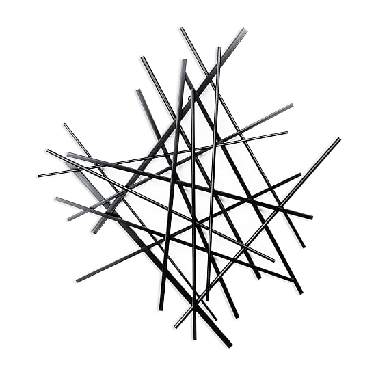 Cheungs Avalon Black Abstract Metal Wall Art