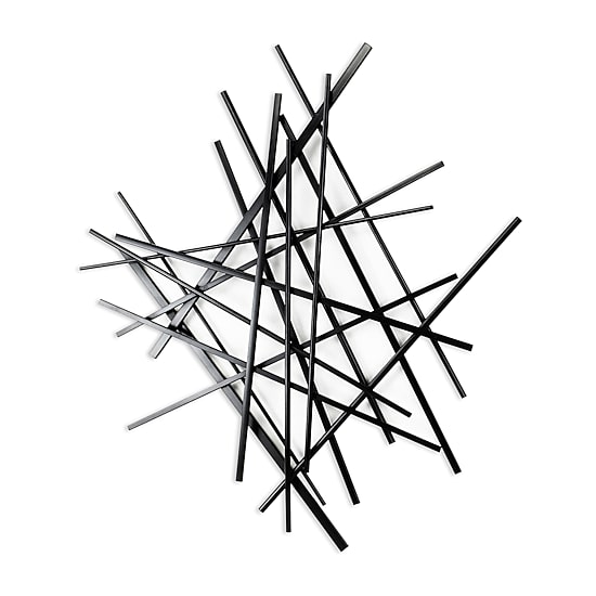 Cheungs Avalon Black Abstract Metal Wall Art