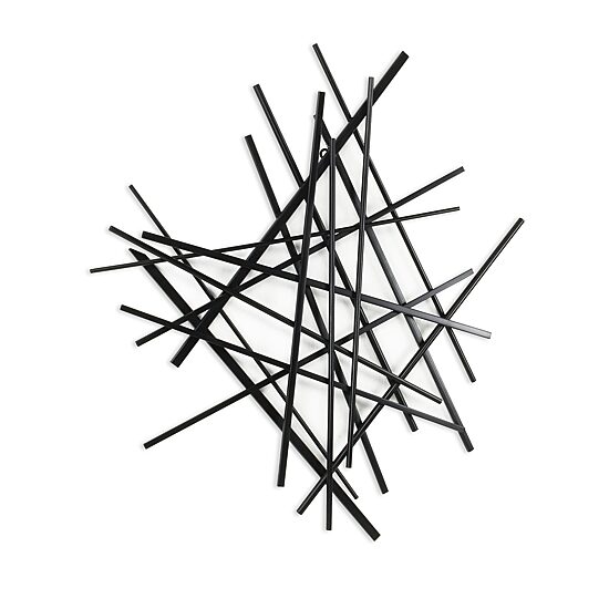 Cheungs Avalon Black Abstract Metal Wall Art