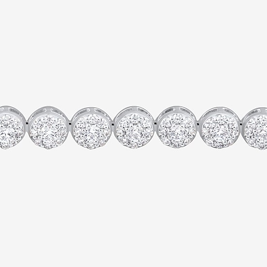 1 CT. T.W.  Diamond Bolo Bracelet in 10K White Gold